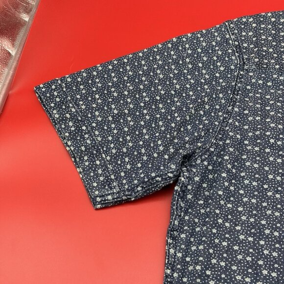 Wrangler Western Men's Size Large Blue Star Print Pearl Snap Rodeo Cowboy Shirt - Picture 10 of 11